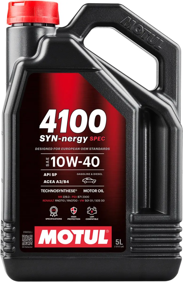 Motul 4100 SYN-nergy SPEC 10W-40 Motorolie - 5L