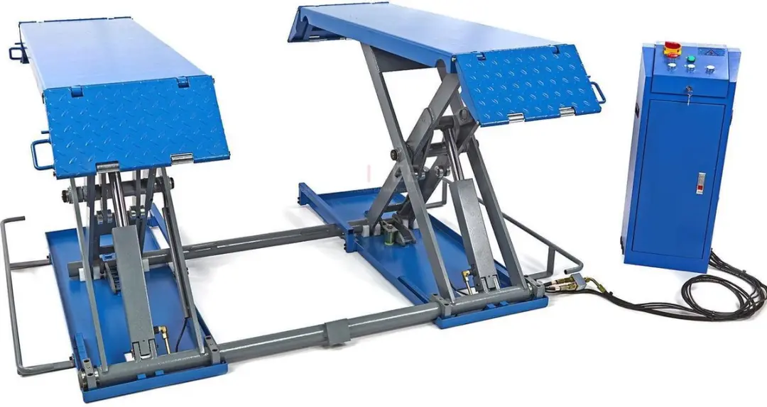 HBM 3 Ton Elektrische Autopoetsbrug - Blauw