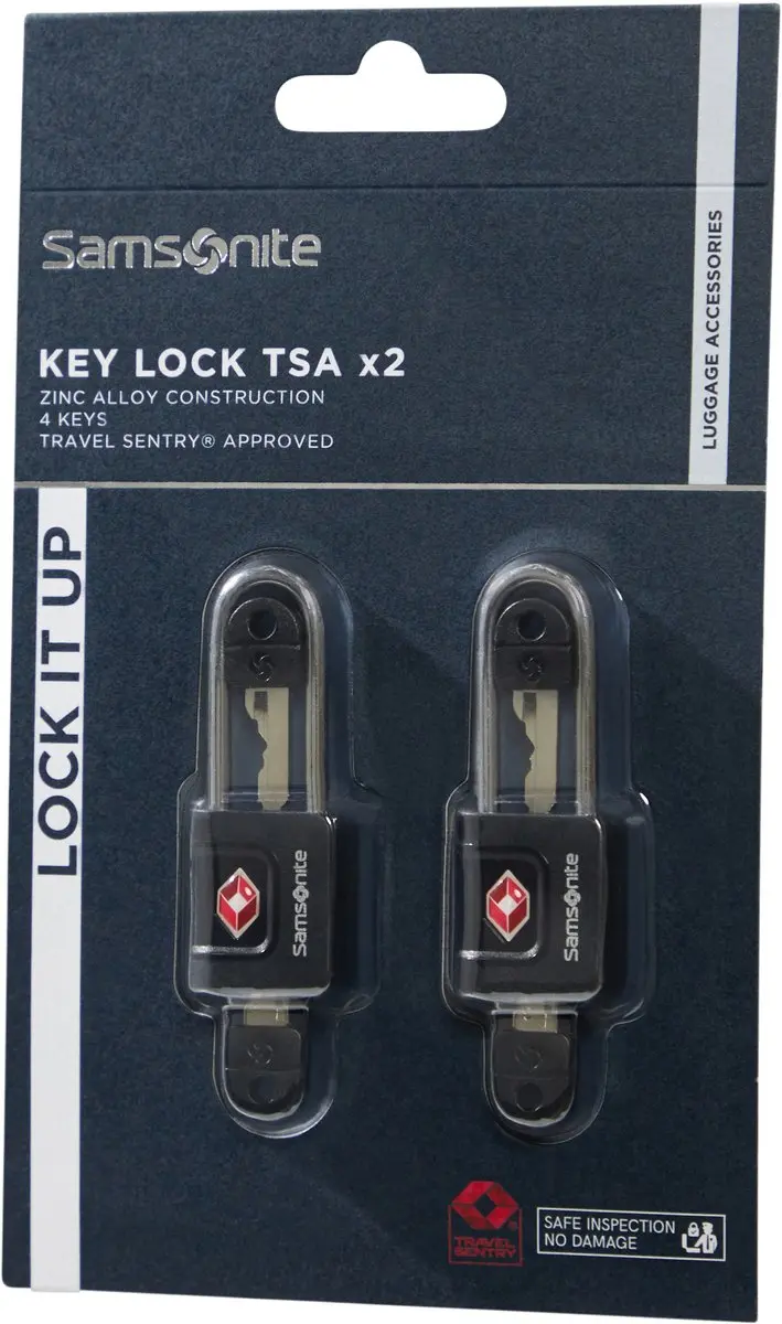 Samsonite TSA Koffer Slot - 2 Stuks - Zwart