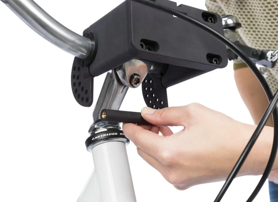 Trixie Stuur-Fietsmandhouder - Zwart