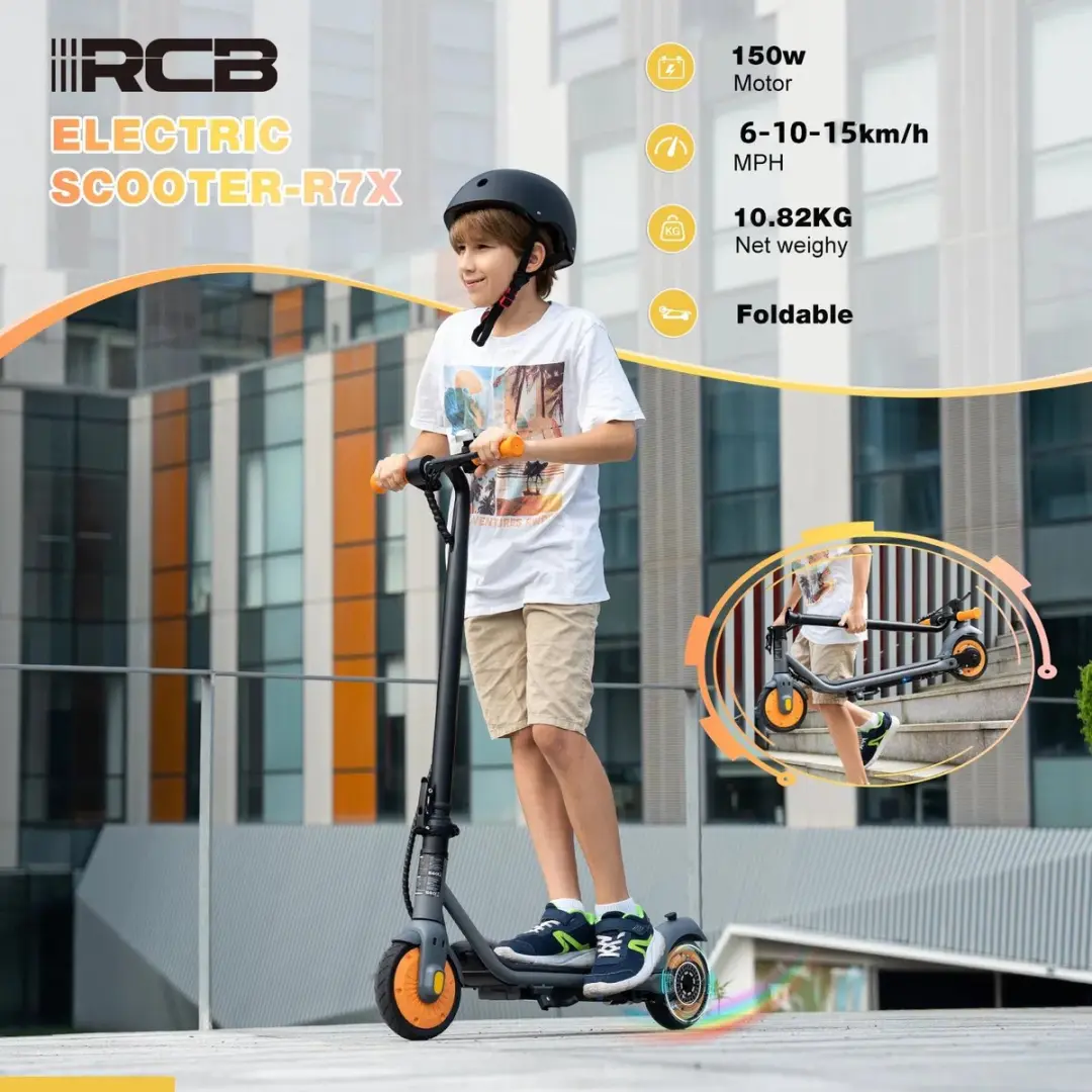 RCB R7X Kinderstep Elektrisch - 150W Roze