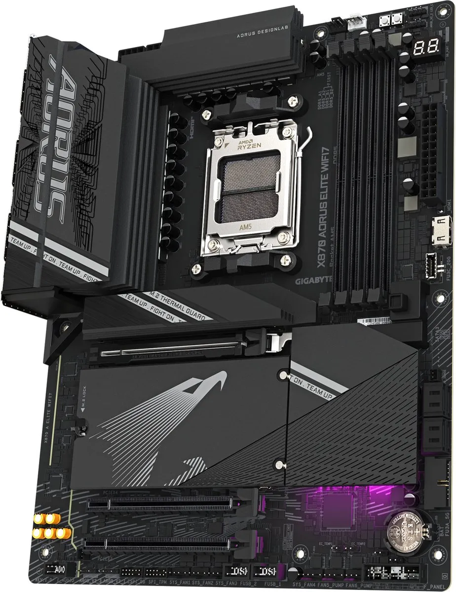 Gigabyte X870 Aorus Elite WiFi7 Moederbord - ATX - AM5 - X870