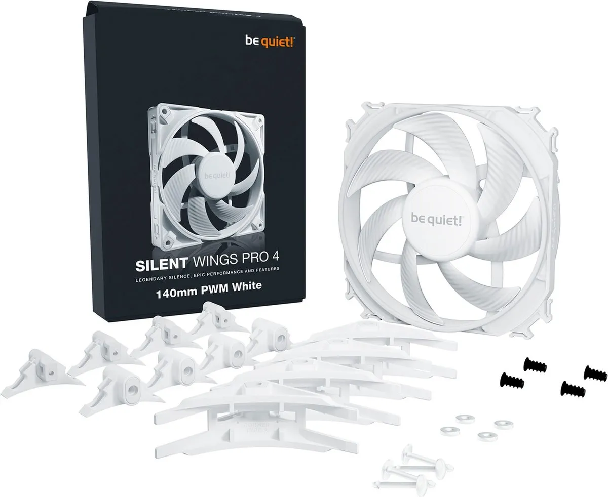 be quiet! Silent Wings Pro 4 BL119 PC-Ventilator 140mm - Wit
