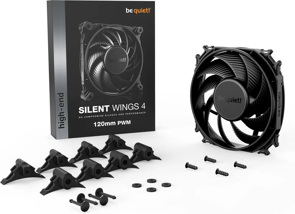 be quiet! Silent Wings 4 BL093 Ventilator 120mm PWM - Zwart