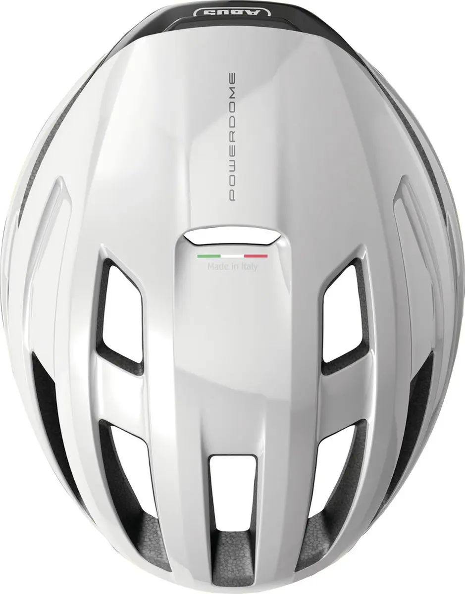 ABUS PowerDome Fietshelm - M 54-58cm - Shiny White