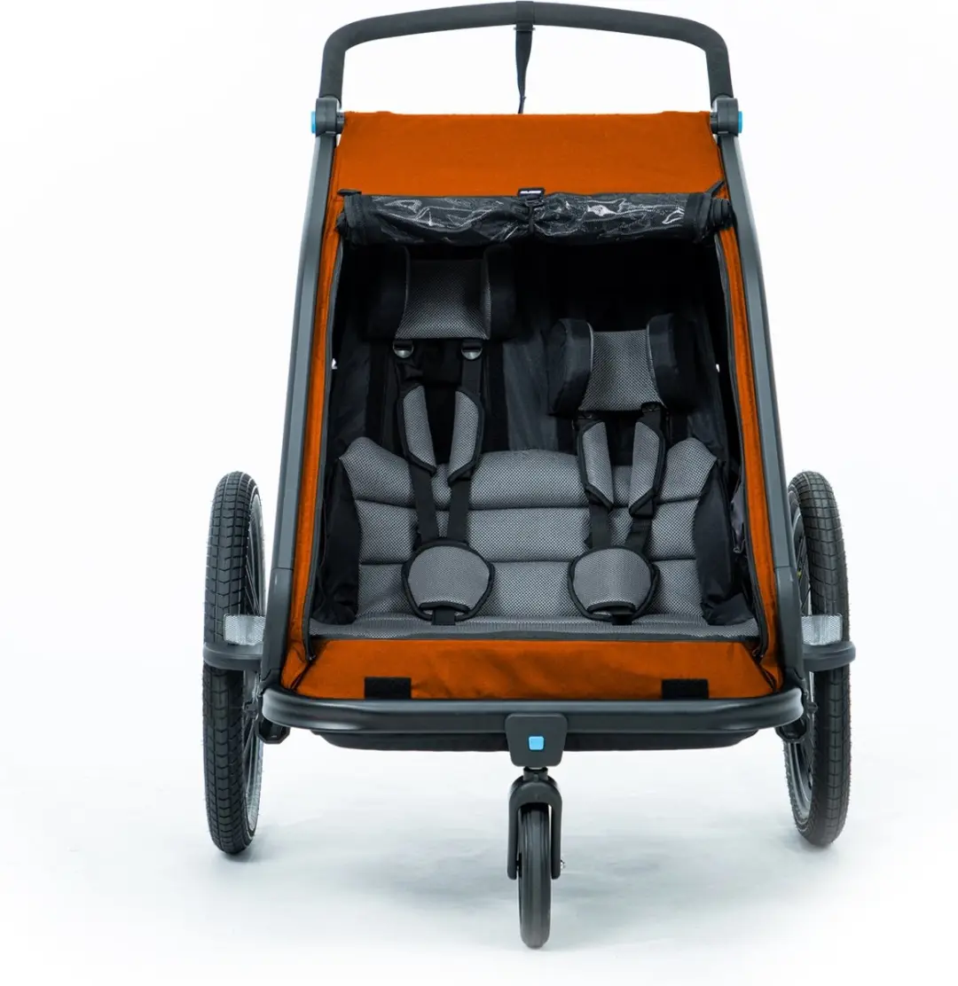 Cube Double CMPT Trailer - 2 Personen - 70L - Grijs/Oranje