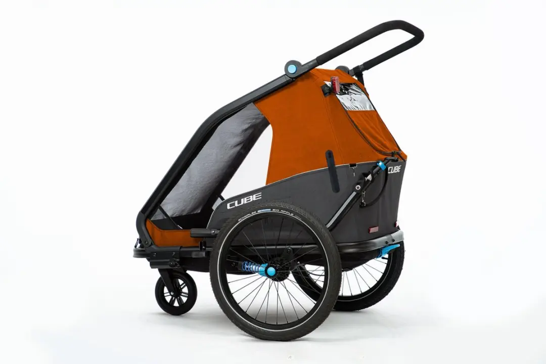 Cube Double CMPT Trailer - 2 Personen - 70L - Grijs/Oranje