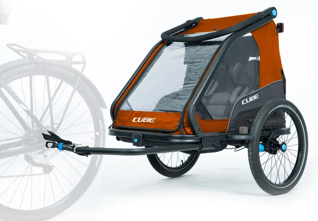 Cube Double CMPT Trailer - 2 Personen - 70L - Grijs/Oranje