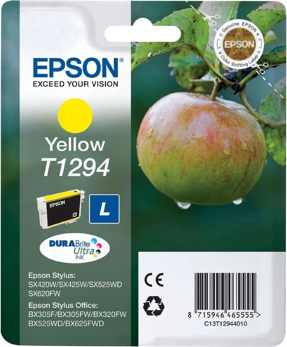Epson T12944010 Inktcartridge Geel - 7ml