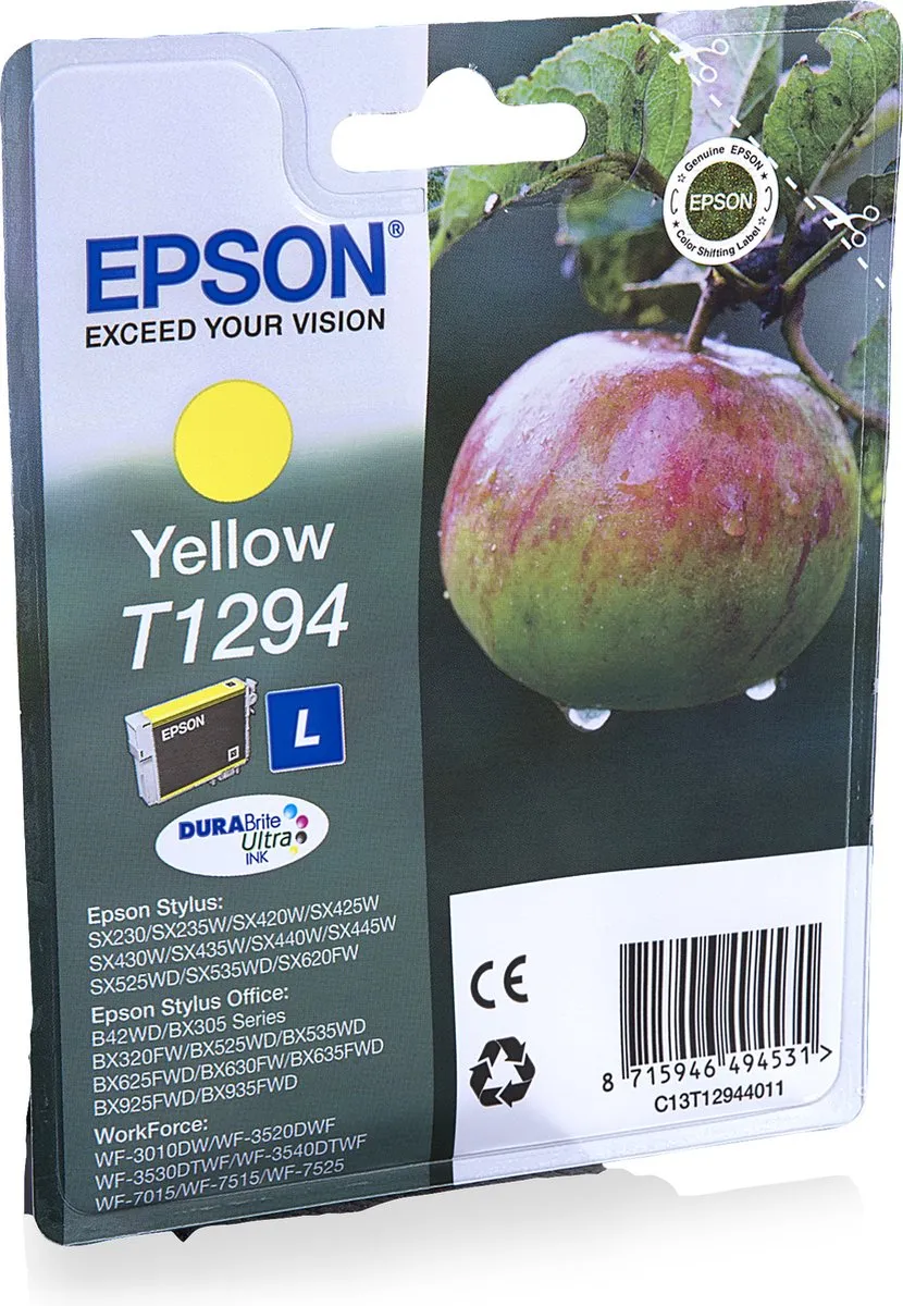 Epson T12944010 Inktcartridge Geel