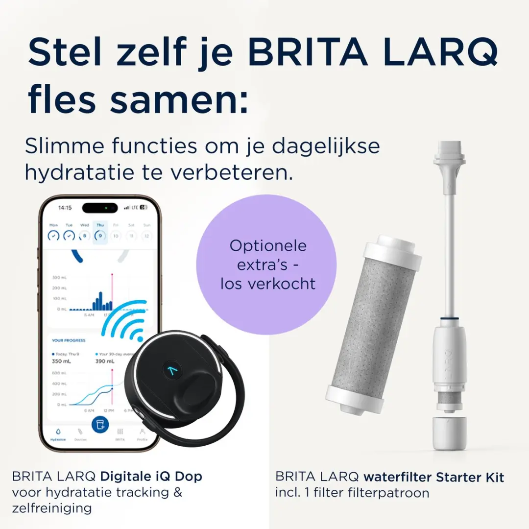 BRITA LARQ Essential 1057893 Drinkfles - 1L - Beige