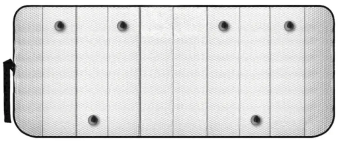 Lampa Zonwerende Mat XXL 90x240cm - Zilver/Zwart