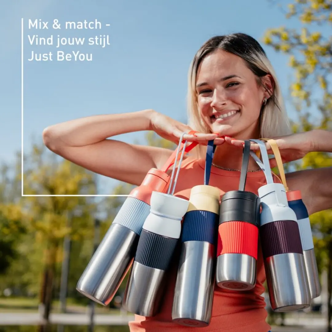 Tefal beYou Drinkfles Flip 0,7L - Oranje - afbeelding 6 van 6