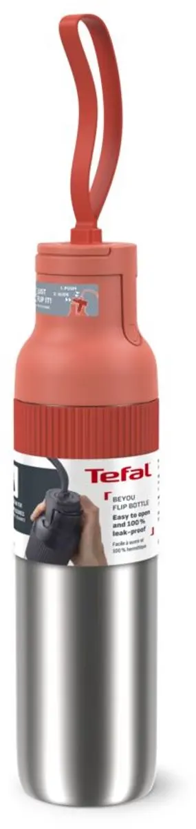 Tefal beYou Drinkfles Flip 0,7L - Oranje