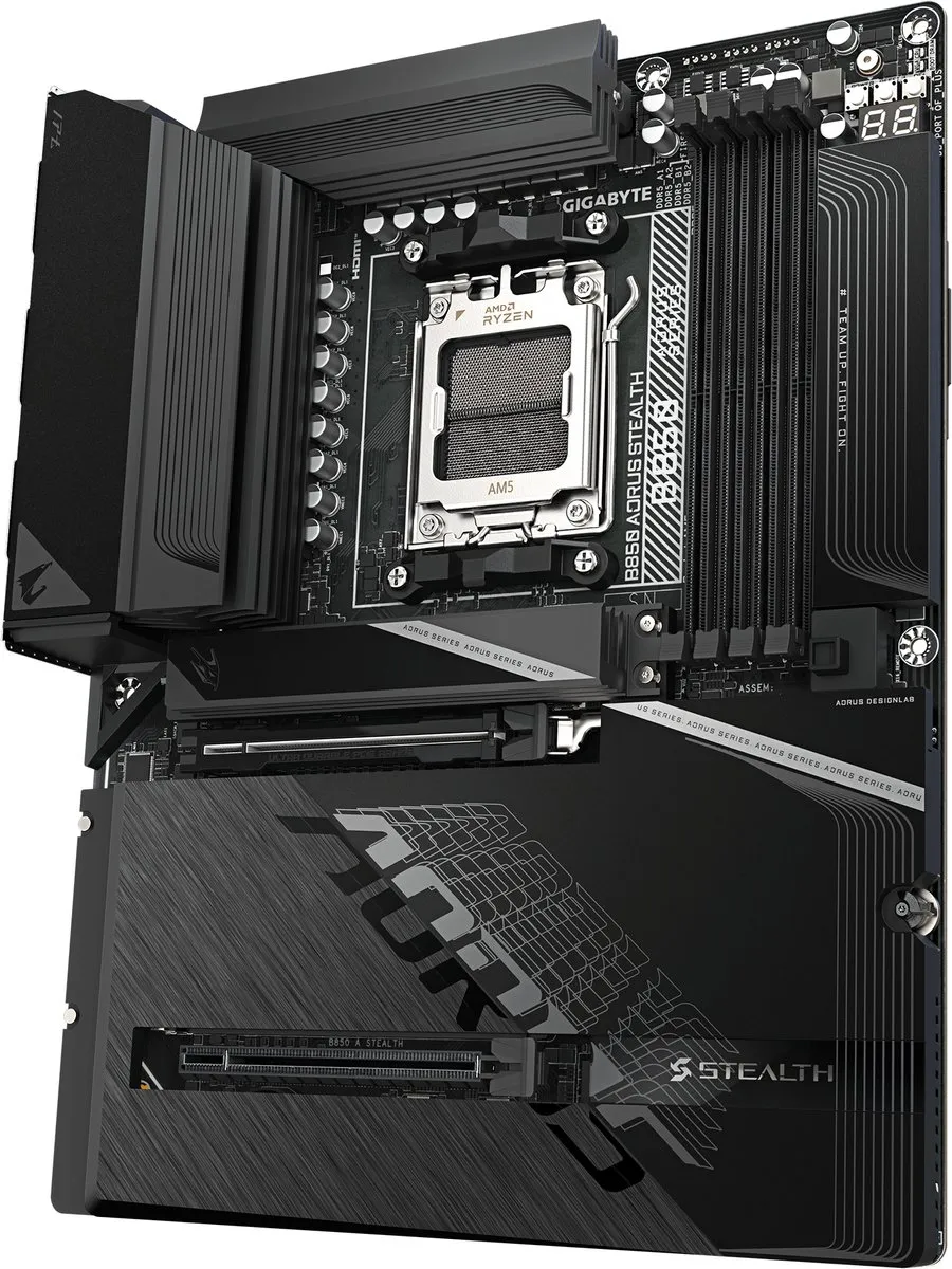 Gigabyte B850 AORUS STEALTH - AM5 ATX Moederbord - Wi‑Fi 7 - 5GbE