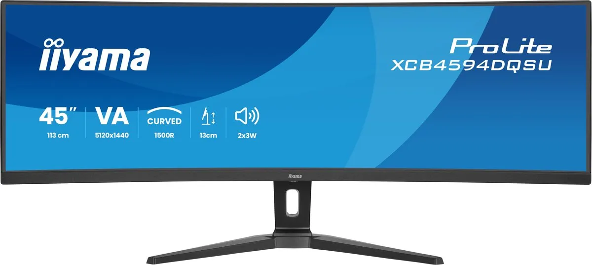 iiyama ProLite XCB4594DQSU-B1 Curved Monitor 45"