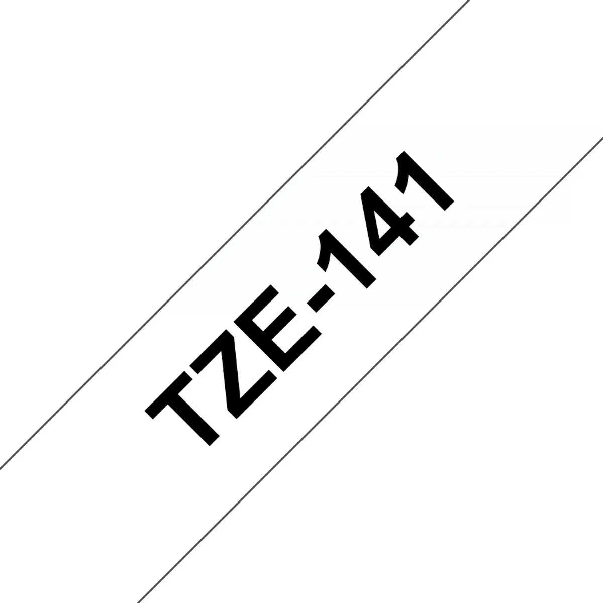 Brother TZE141 Tape 18mm - 8m - Zwart op transparant