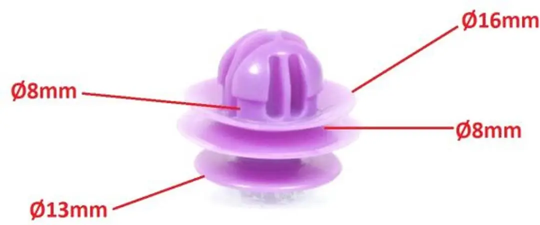 Yamaha 1000 MT-10 Clip Plastique Violet