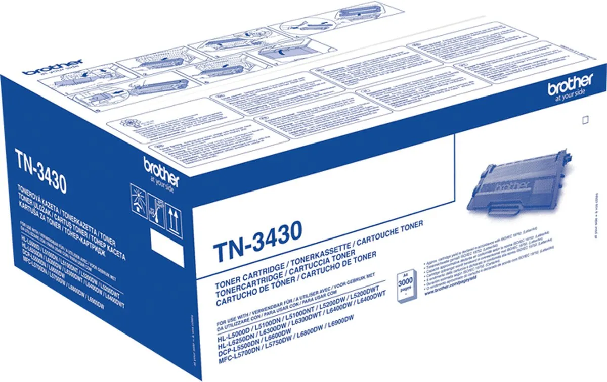 Brother TN3430 Tonercartridge - Zwart