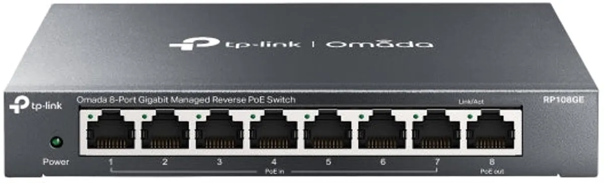 TP-Link TL-RP108GE 8-Poort Netwerk Switch - PoE - Zwart