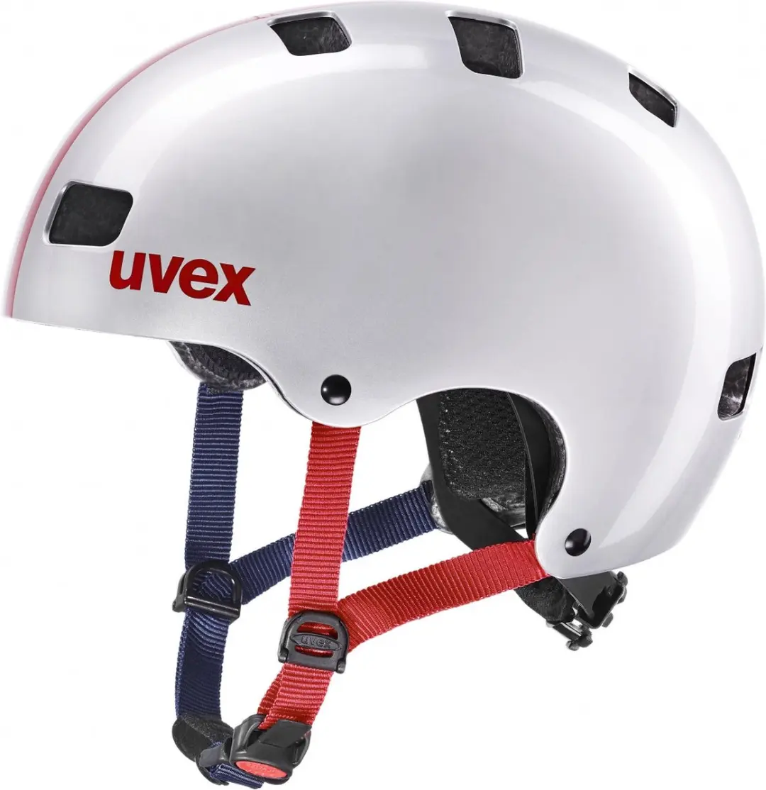 Uvex Kid 3 Race Silver Fietshelm - Maat S