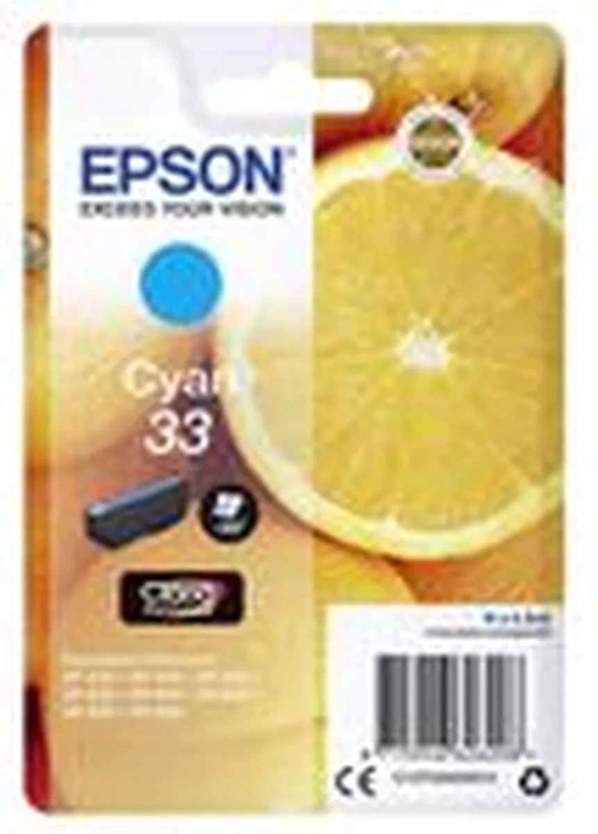 Epson C13T33424010 Inktcartridge - Cyaan 4.5ml