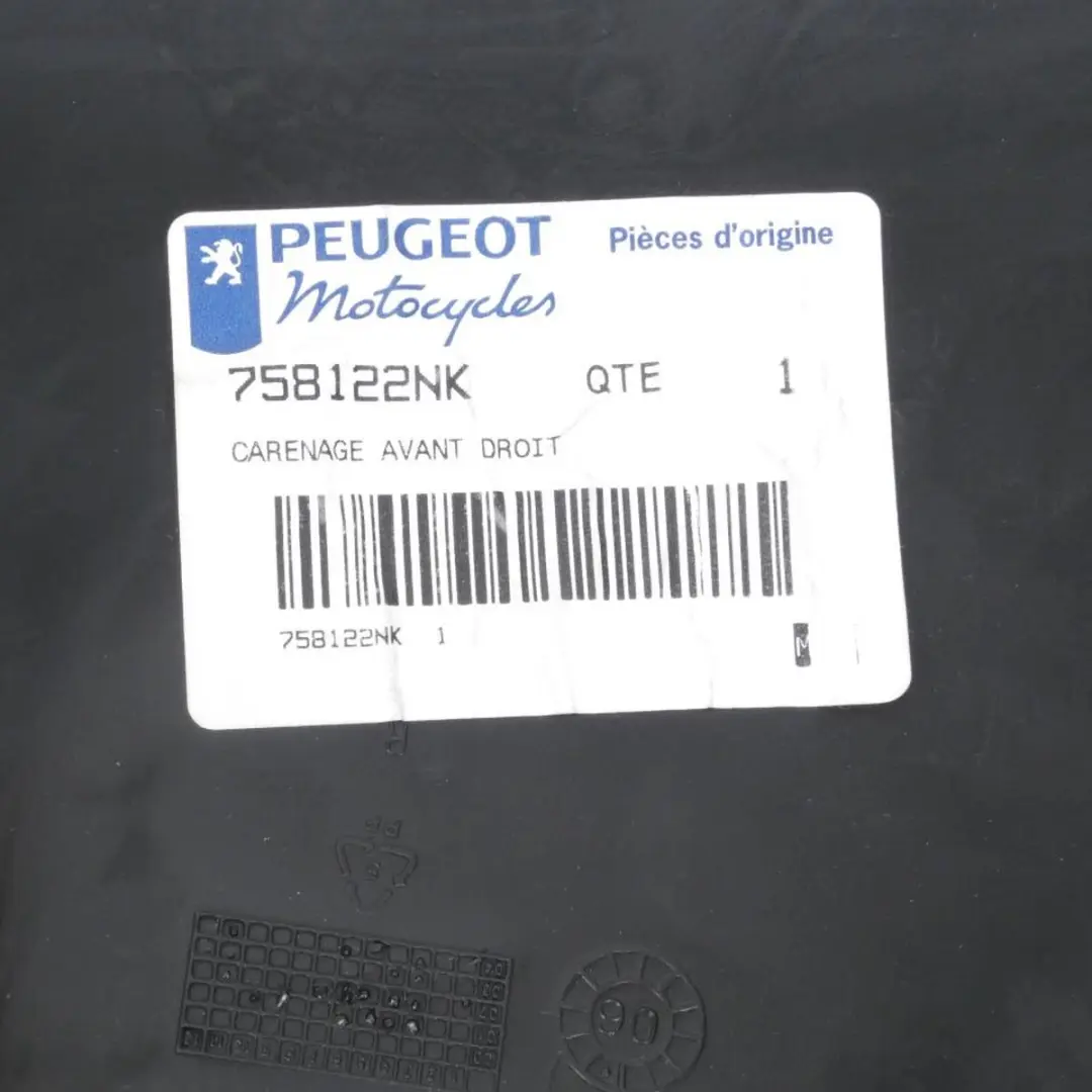 Peugeot 50 XP6 Trail Écope Droit Noir Perlé