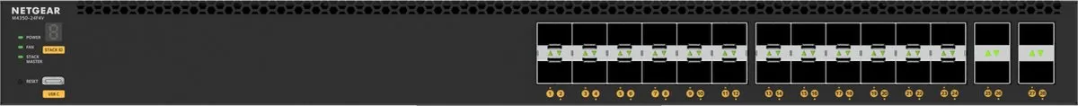 Netgear M4350-24F4V Managed Switch L3 - 680 Gbps - Zwart