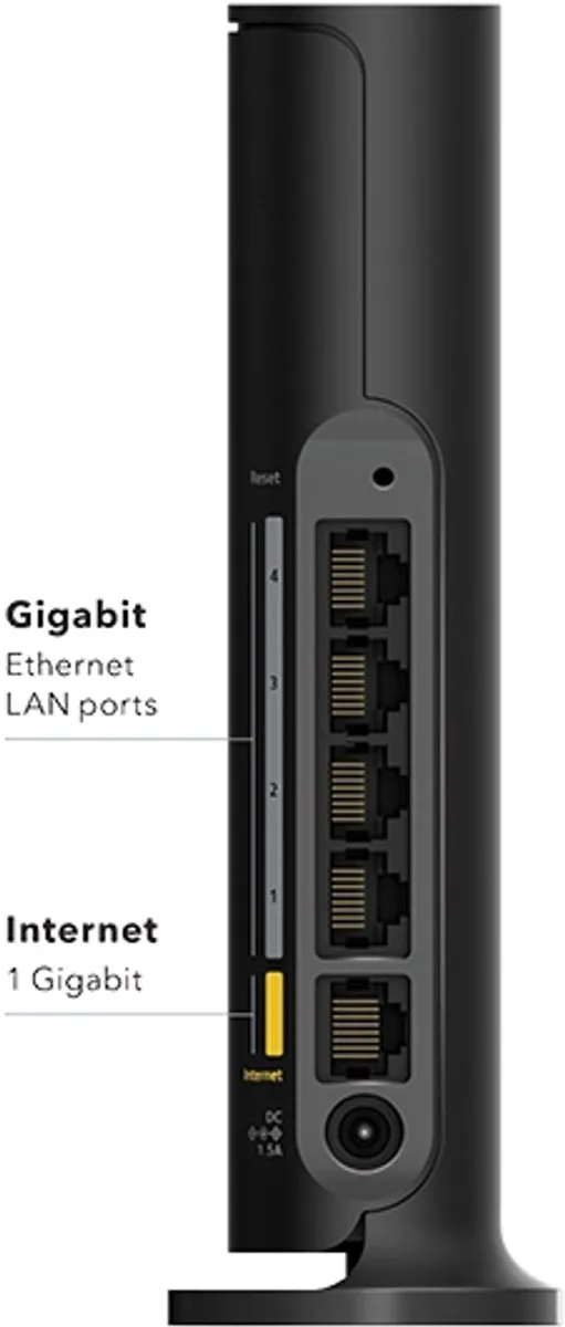 Netgear RAX9-100EUS AX1800 Router - 4x Gigabit - Dual-band - Zwart