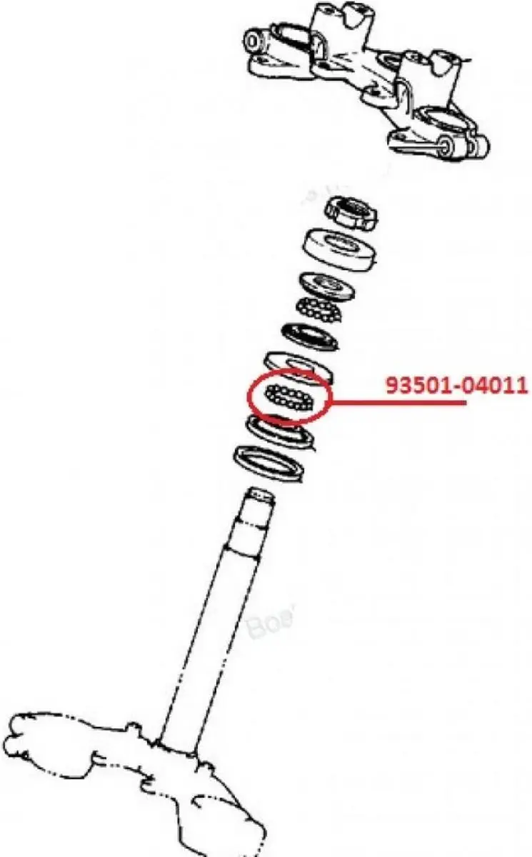 Yamaha 250 DT 1974-1979 Onderdeel 93501-04011