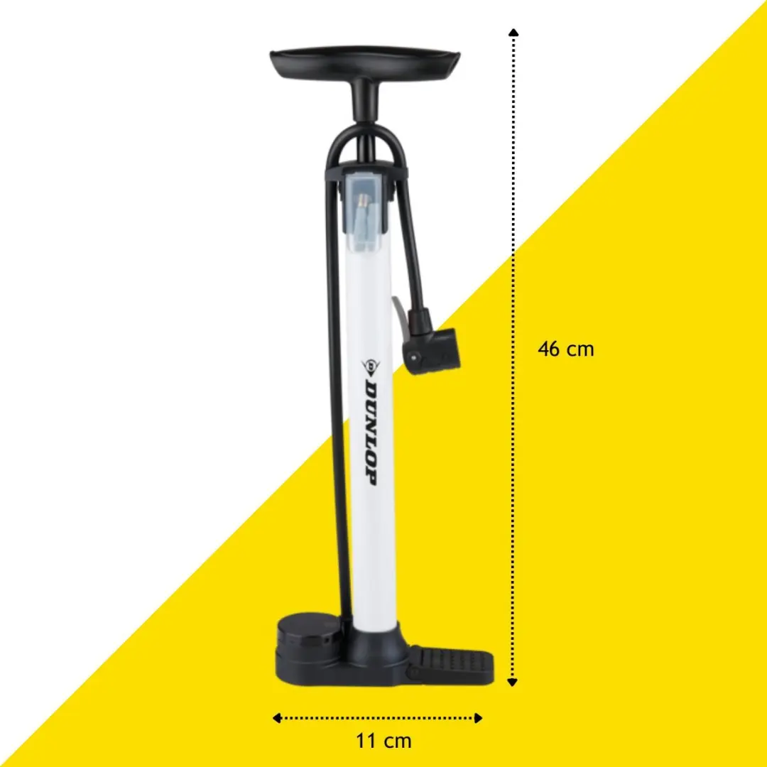 Dunlop Digitale Fietspomp 120 PSI - Zwart - afbeelding 6 van 6