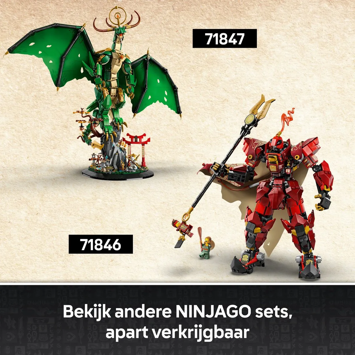 LEGO Ninjago De Drakenbewaker 71847 - 1650 Stukken - Multicolor