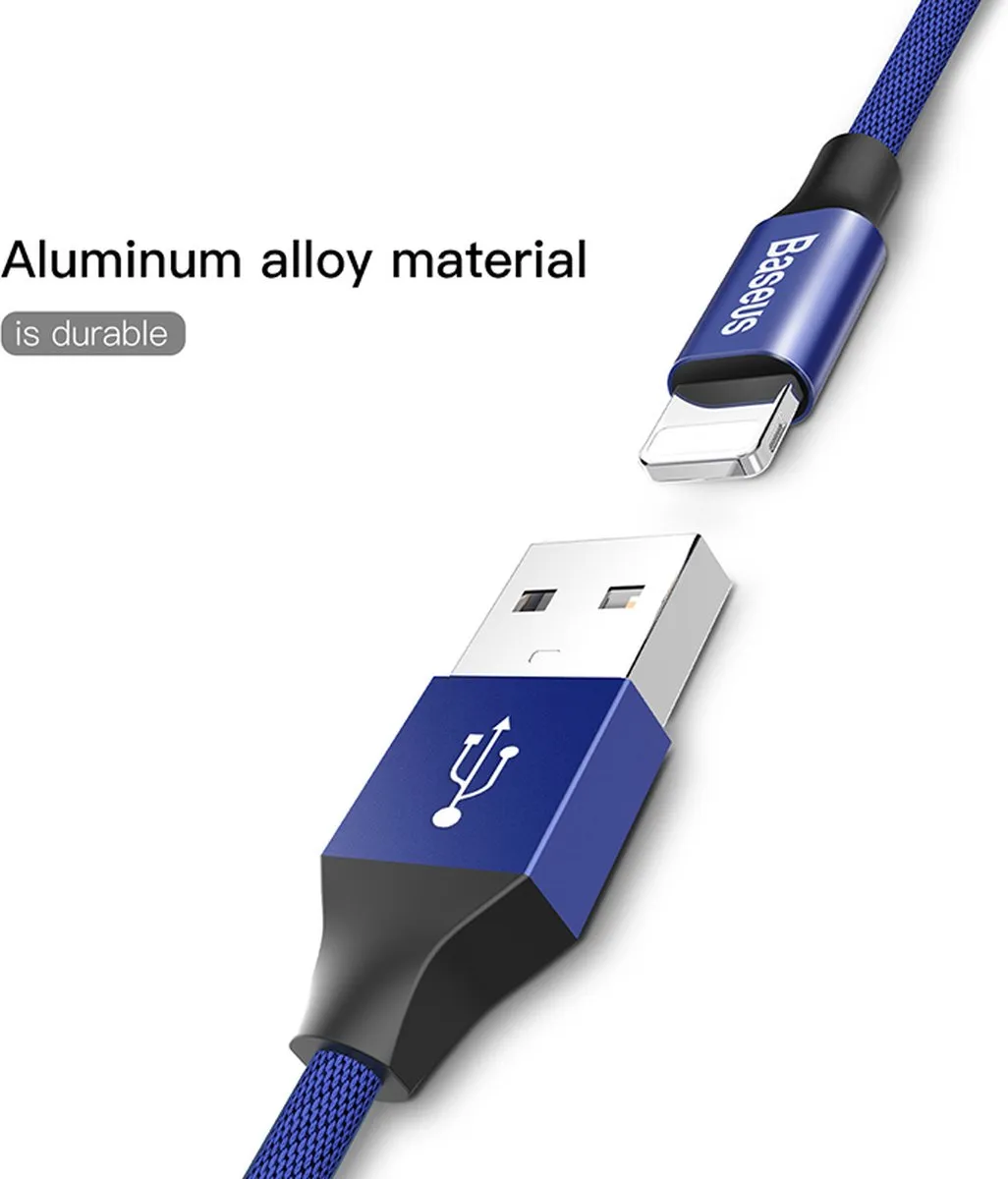 Baseus Yiven Lightning Kabel 1,2m - Blauw
