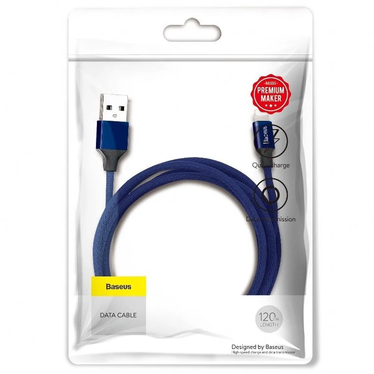 Baseus Yiven Lightning Kabel 1,2m - Blauw