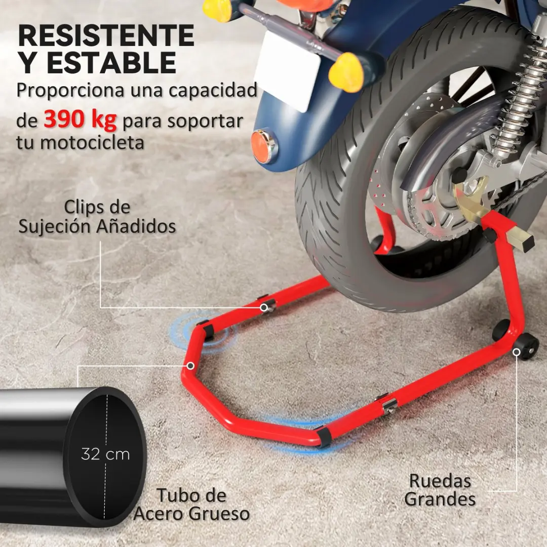 ECTEATOY Motorfiets Paddockstand Set - 390kg - Universeel