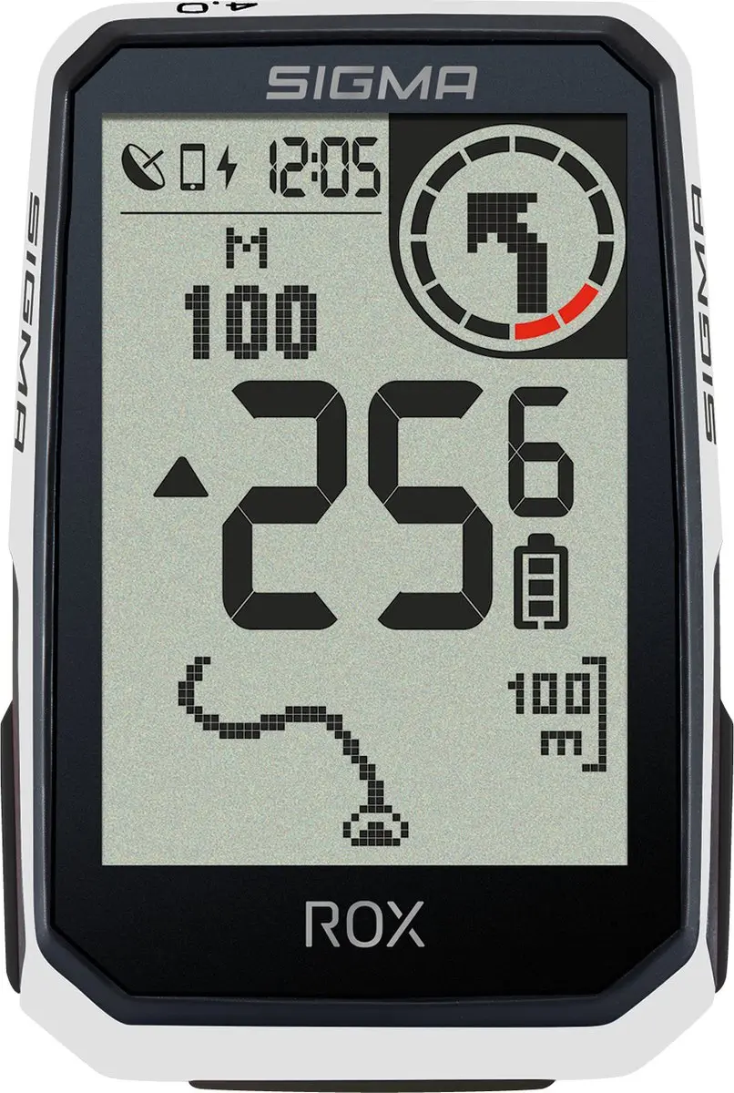Sigma Rox 4.0 Endurance Fietscomputer - Transparant