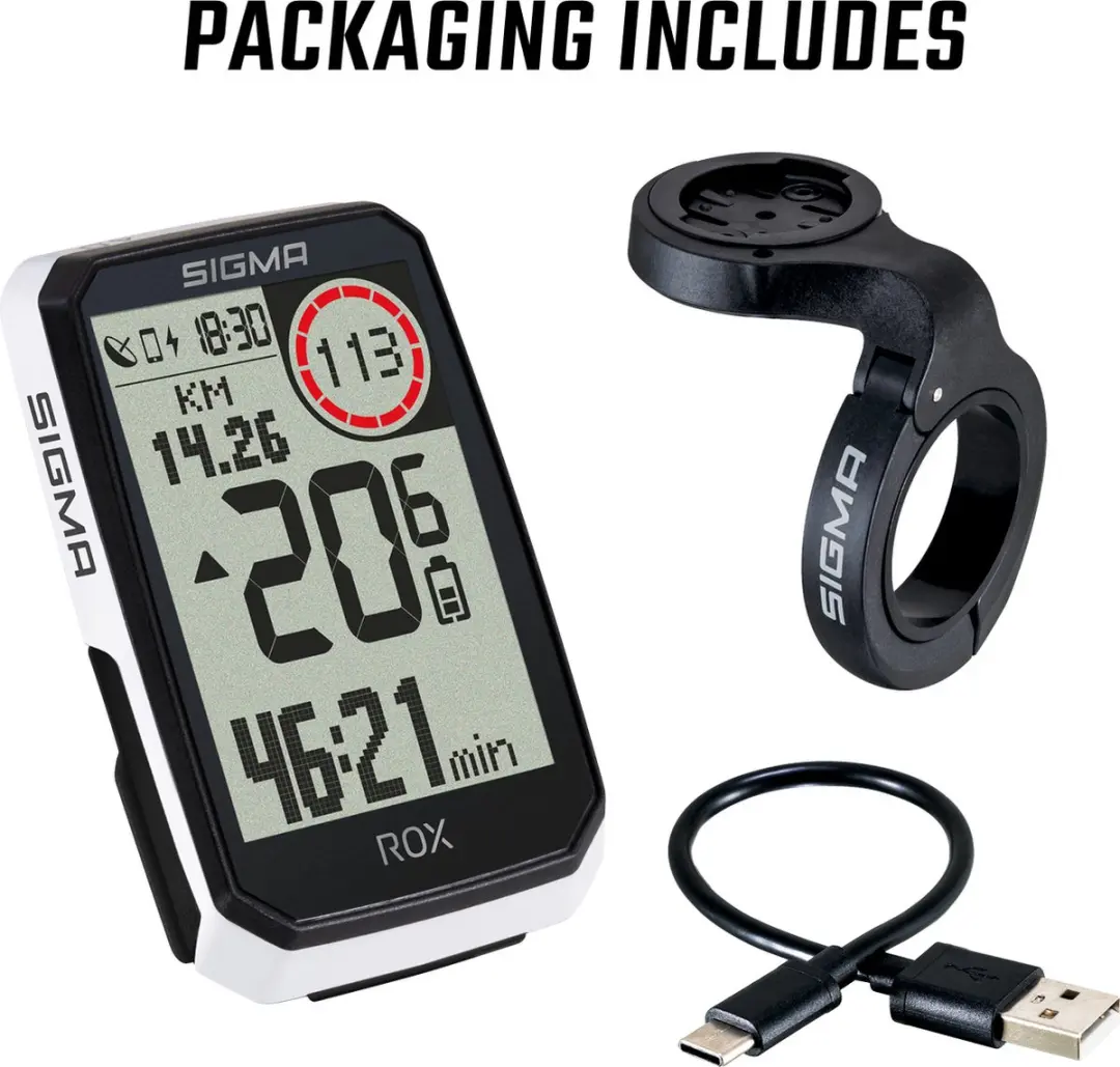 Sigma Rox 4.0 Endurance Fietscomputer - Transparant - afbeelding 6 van 6