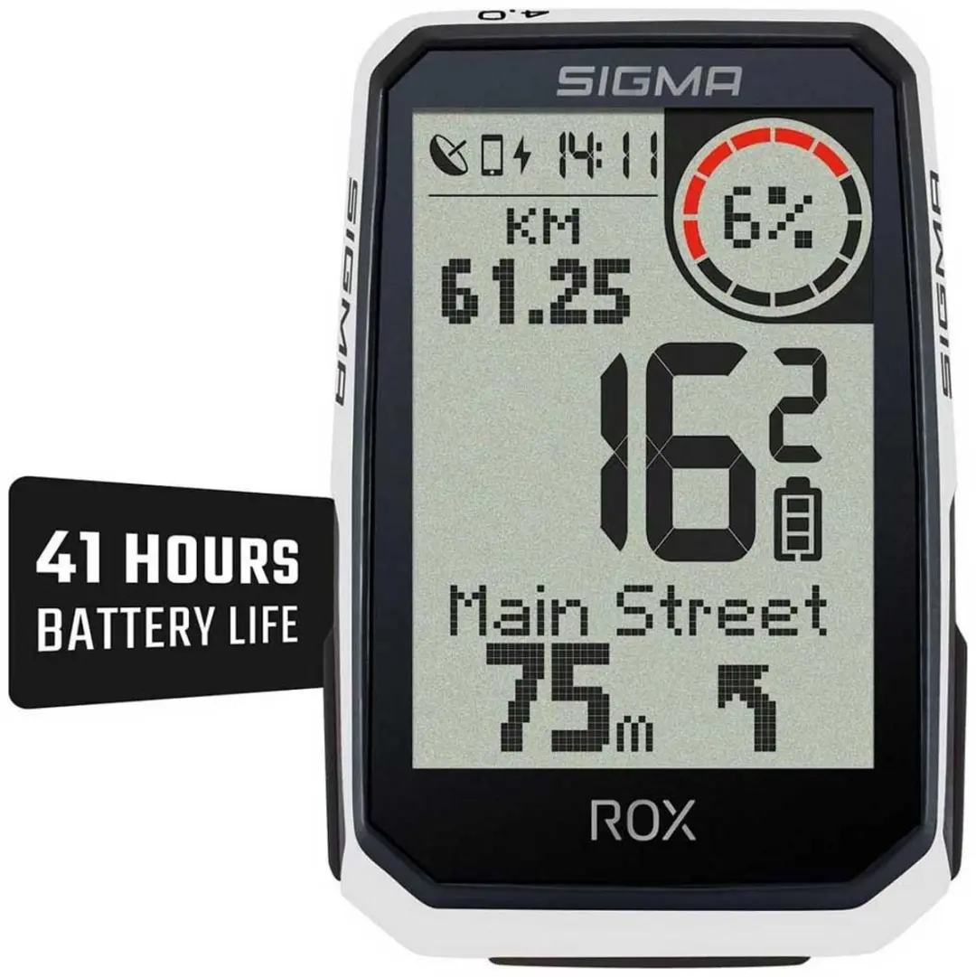 Sigma Rox 4.0 Endurance Fietscomputer - Transparant