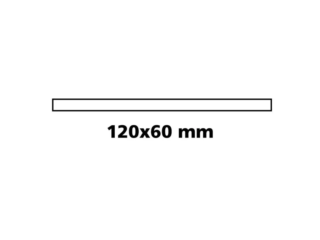 Lampa Interieur Spiegel 120x60mm Zwart - Zuignap & Kogelgewricht