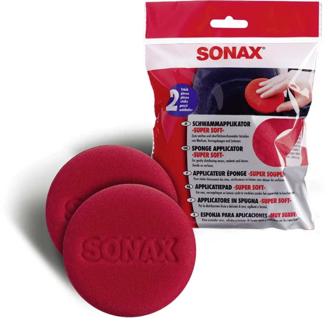 Sonax Super Soft Foam Applicator Pads - 2 Stuks