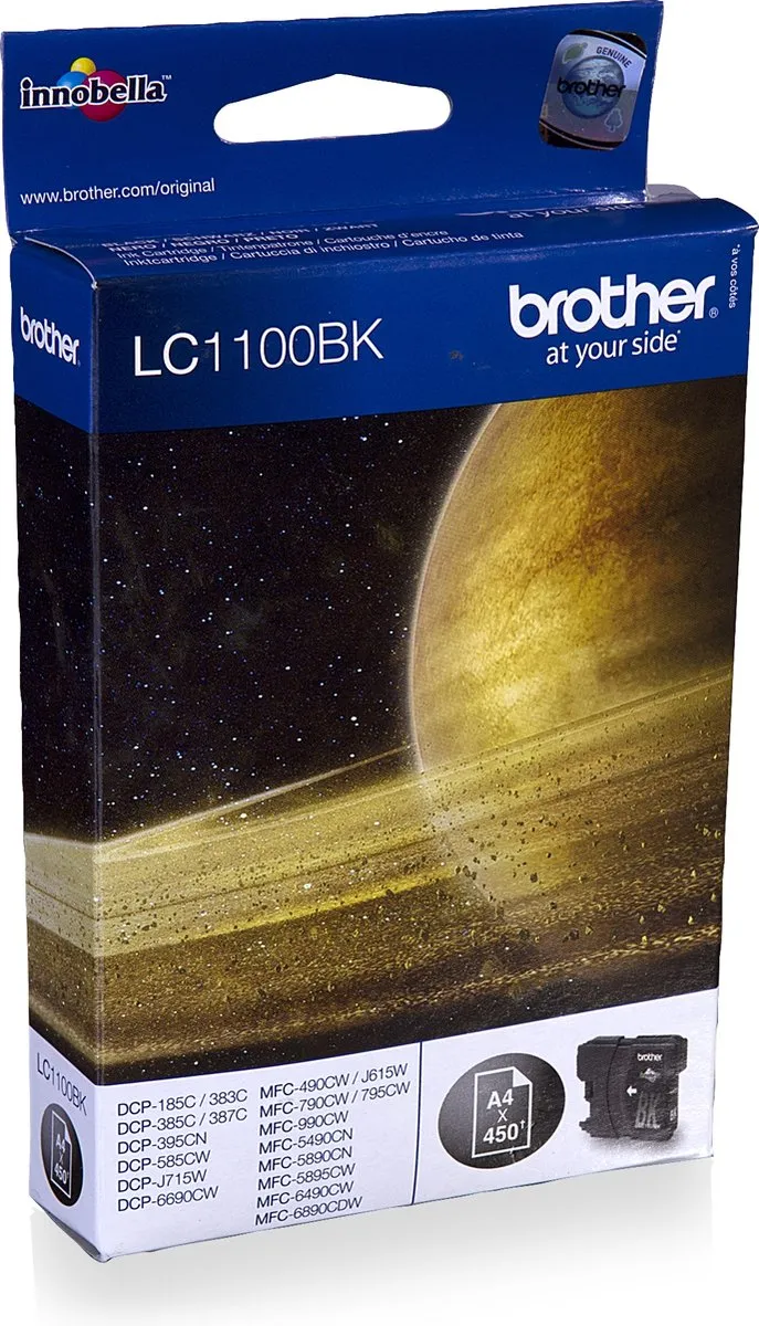 Brother LC-1100BK Inktcartridge - Zwart