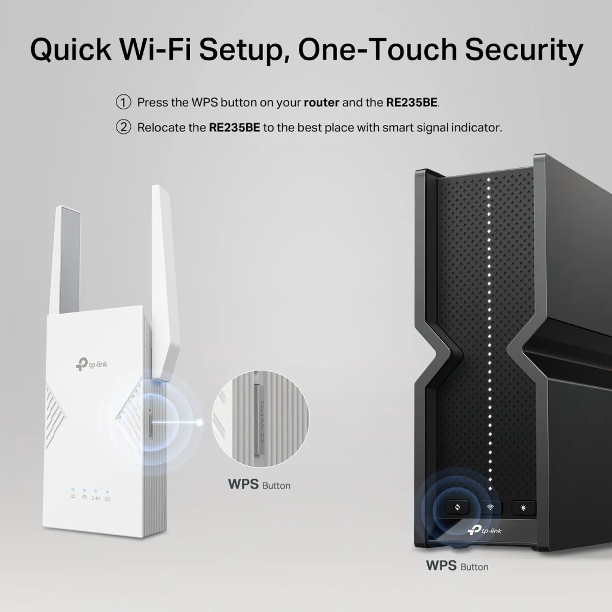 TP-Link BE3600 RE235BE Wi-Fi 7 Netwerkzender - 1x Ethernet - Zwart - afbeelding 6 van 6