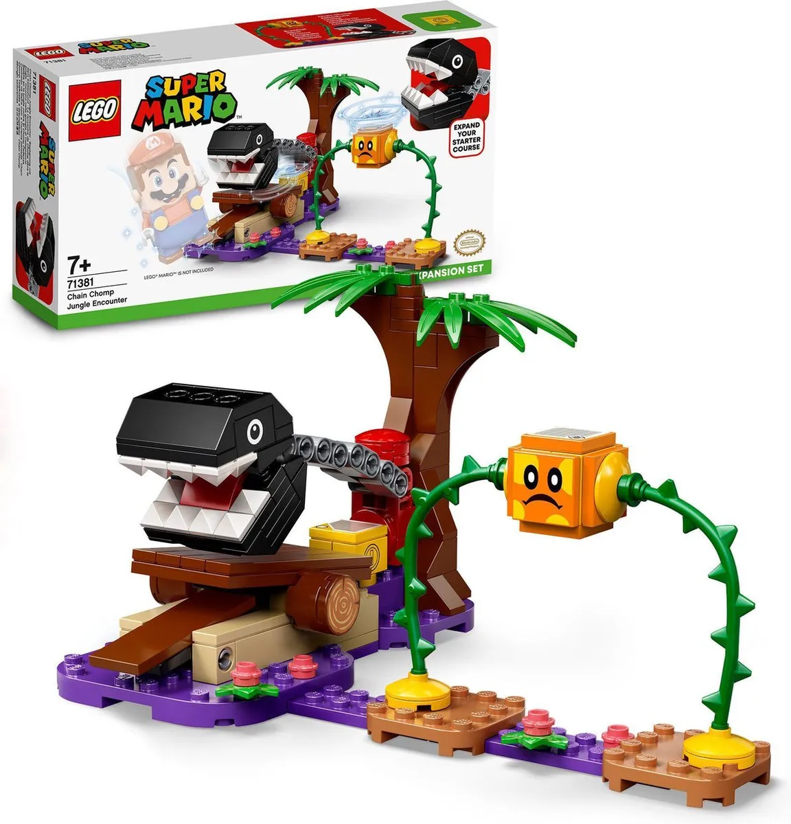 LEGO Super Mario Chain Chomp Junglegevecht 71381 - 160 Stukken - Multikleur - afbeelding 6 van 6