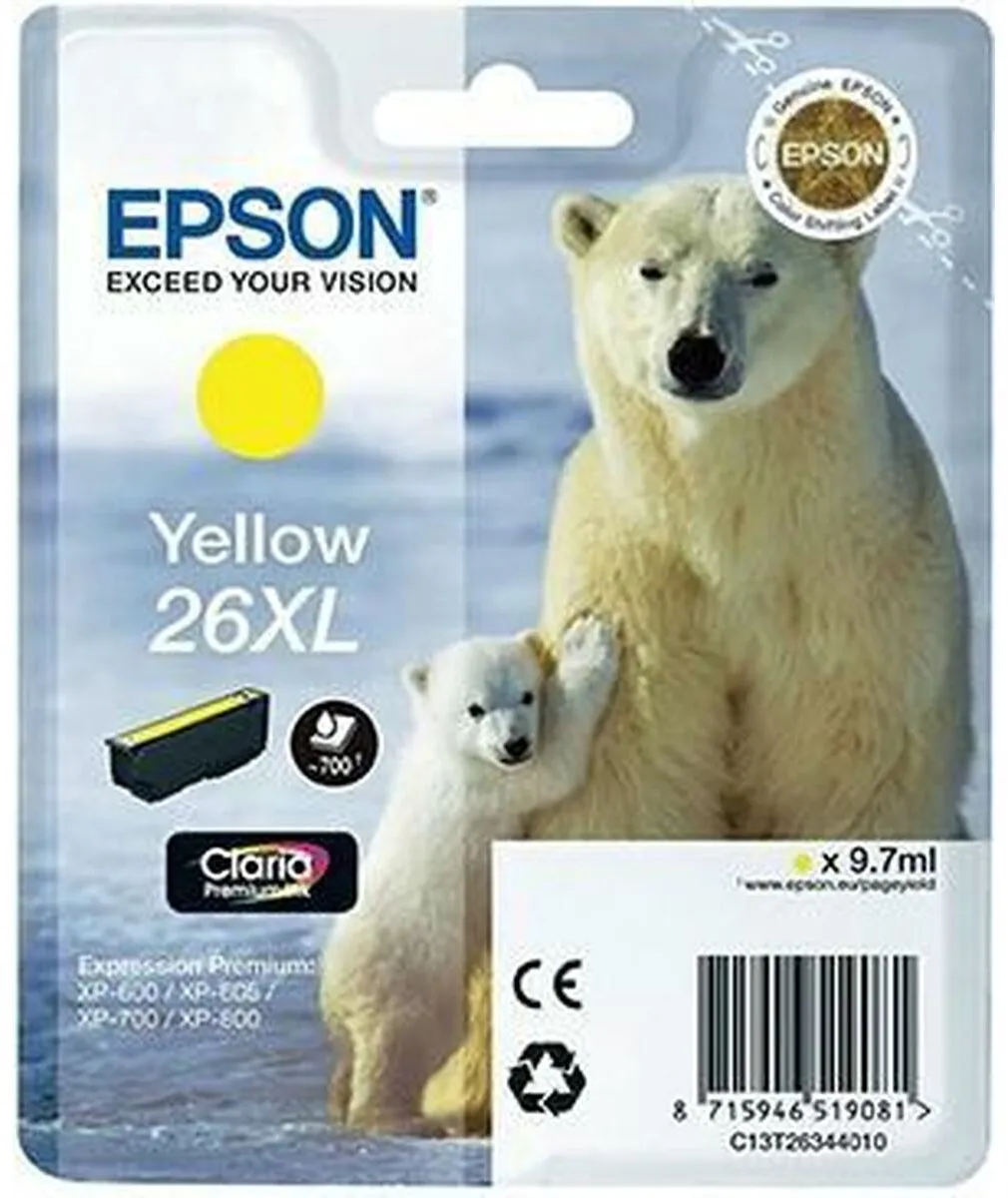 Epson 26XL Geel C13T26344010 Inktcartridge