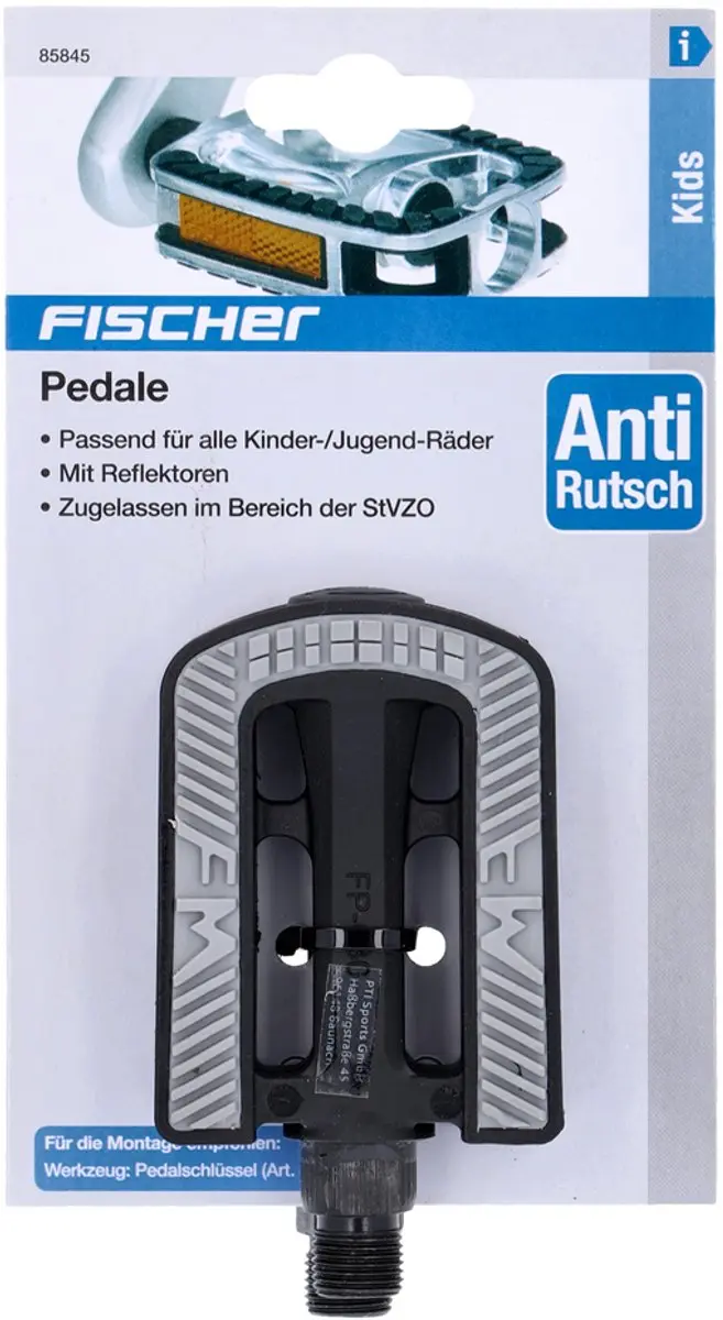 Fischer Kids Fietspedalen met Anti-Slip Opleggers