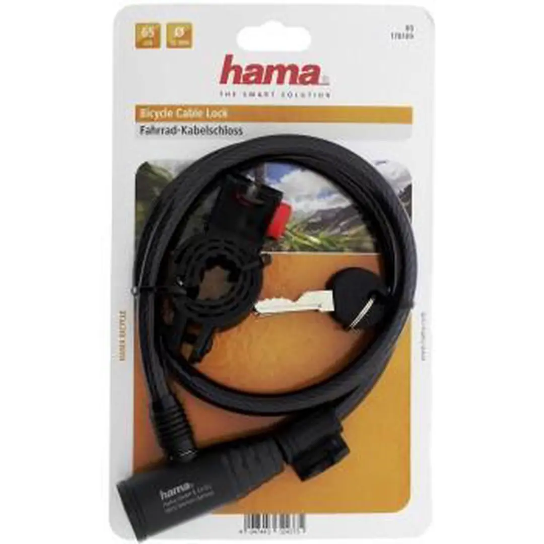 Hama Fiets-kabelslot 65cm - Zwart