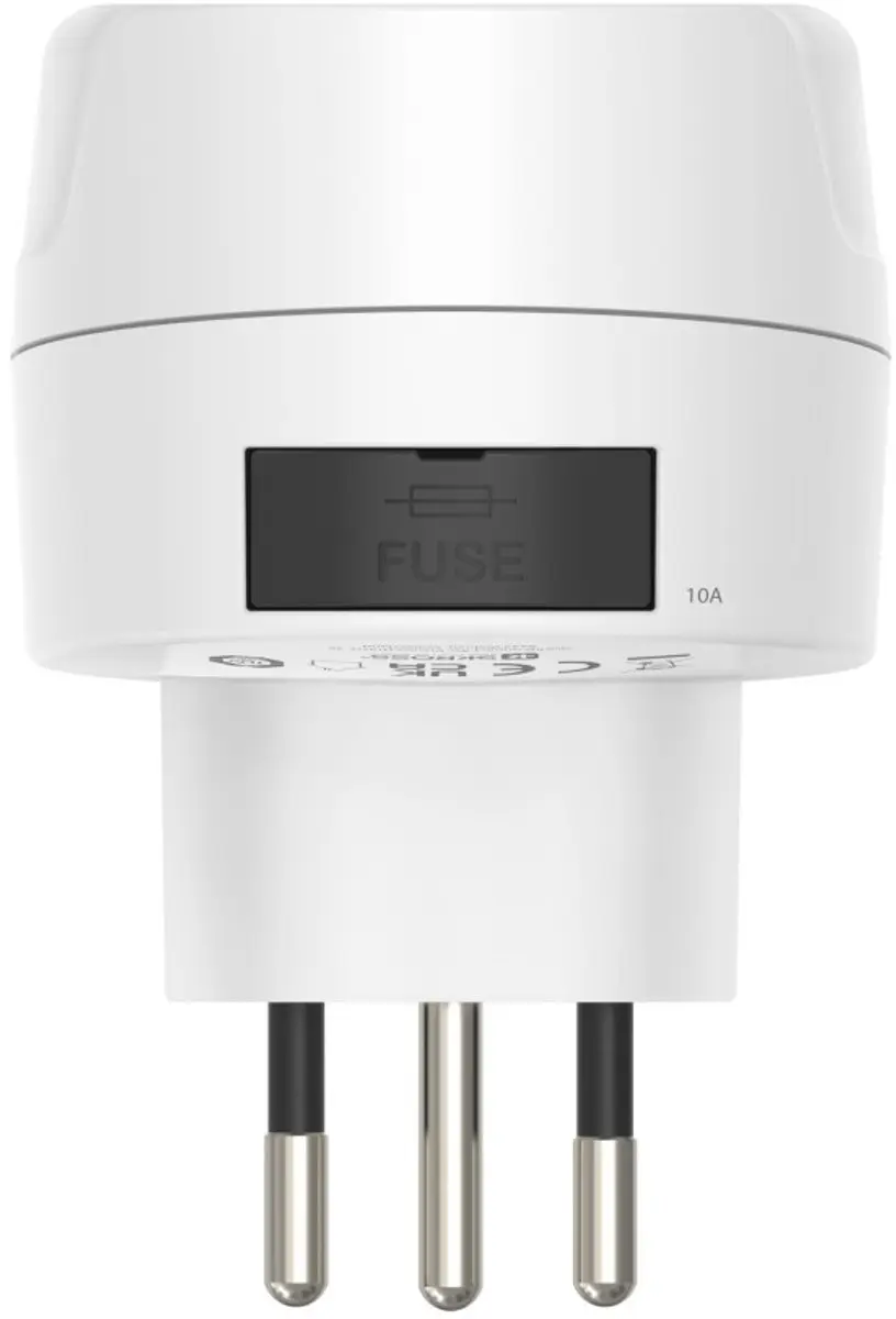 Hama Skross Reisstekker Wit - Type E/F naar J/L/N