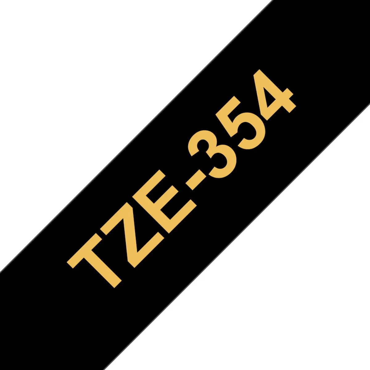 Brother TZ-354 Tape 24mm - Goud op zwart - 8m