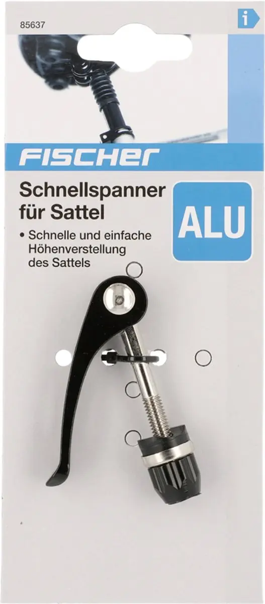 Fischer Fietszadelsnelspanner - Zwart