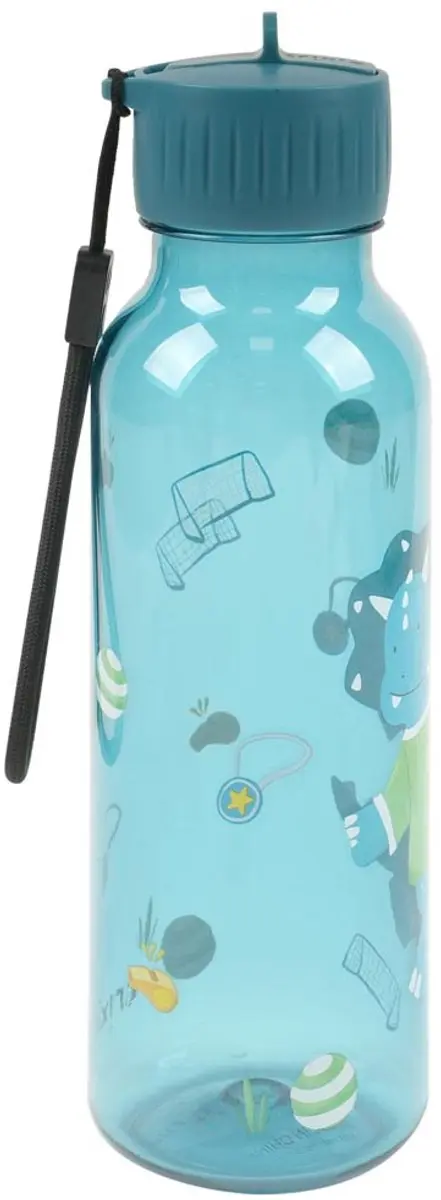 Trixie Drinkfles Ballplayer Mr. Triceratops 500ml - Blauw